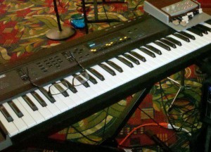 EPS-16 and XMc-1 Ensoniq EPS-16 Plus with Hammond XMc-1